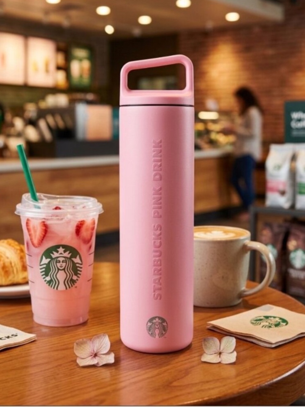 Starbucks Pink Drink 20oz Miir Insulated Tumbler With Handle - Limited Edition